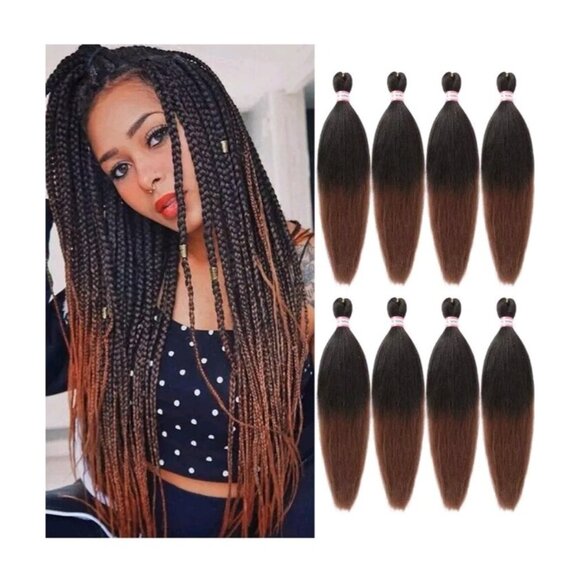Dorsanee Accessories - Dorsanee Braiding Hair Extensions Hair Weave Synthetic Hair 20" 8 PK 1B/30/27